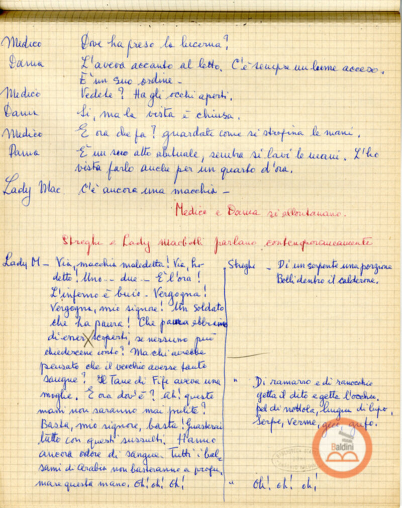 Macbeth (adattamento di Marowitz) - copione