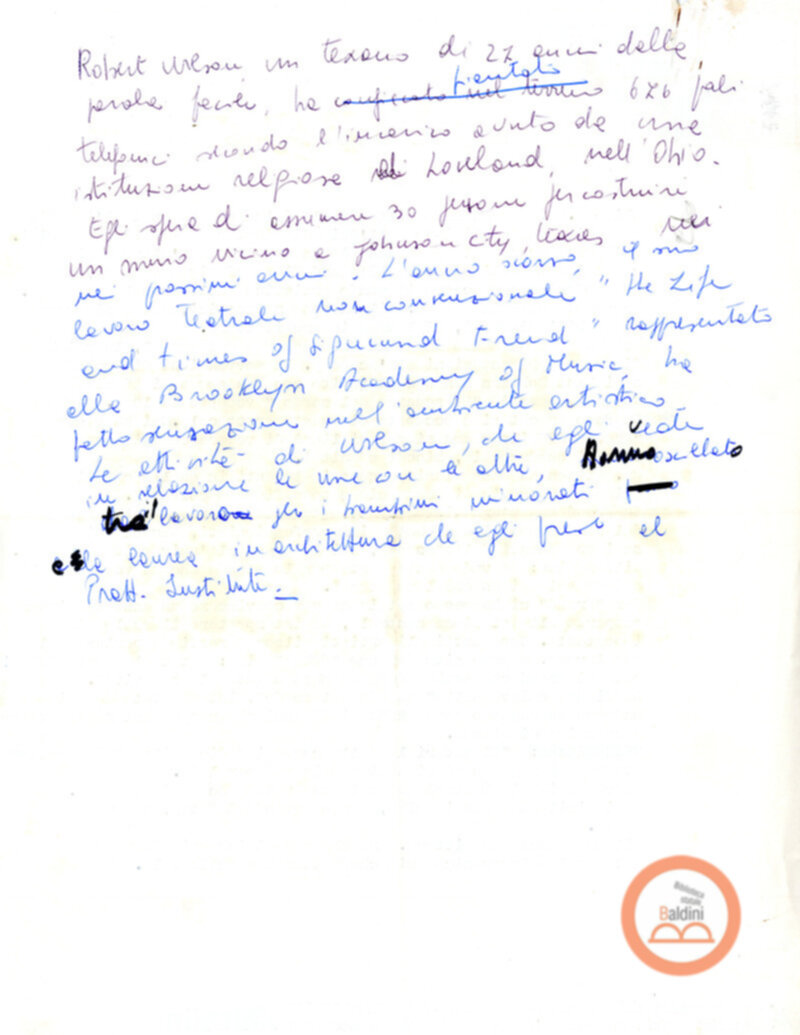 Deafman Glance - appunti spettacolo