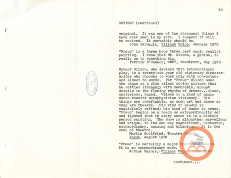 Deafman Glance - appunti spettacolo