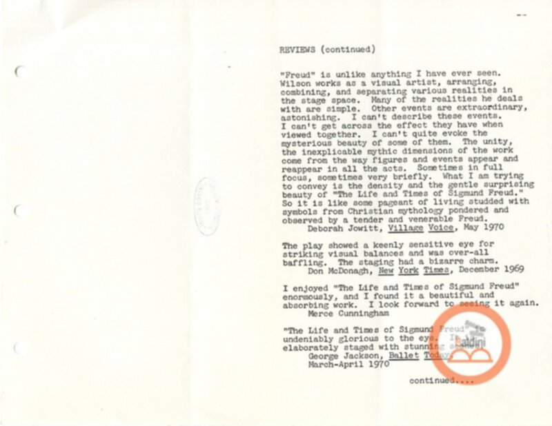 Deafman Glance - appunti spettacolo