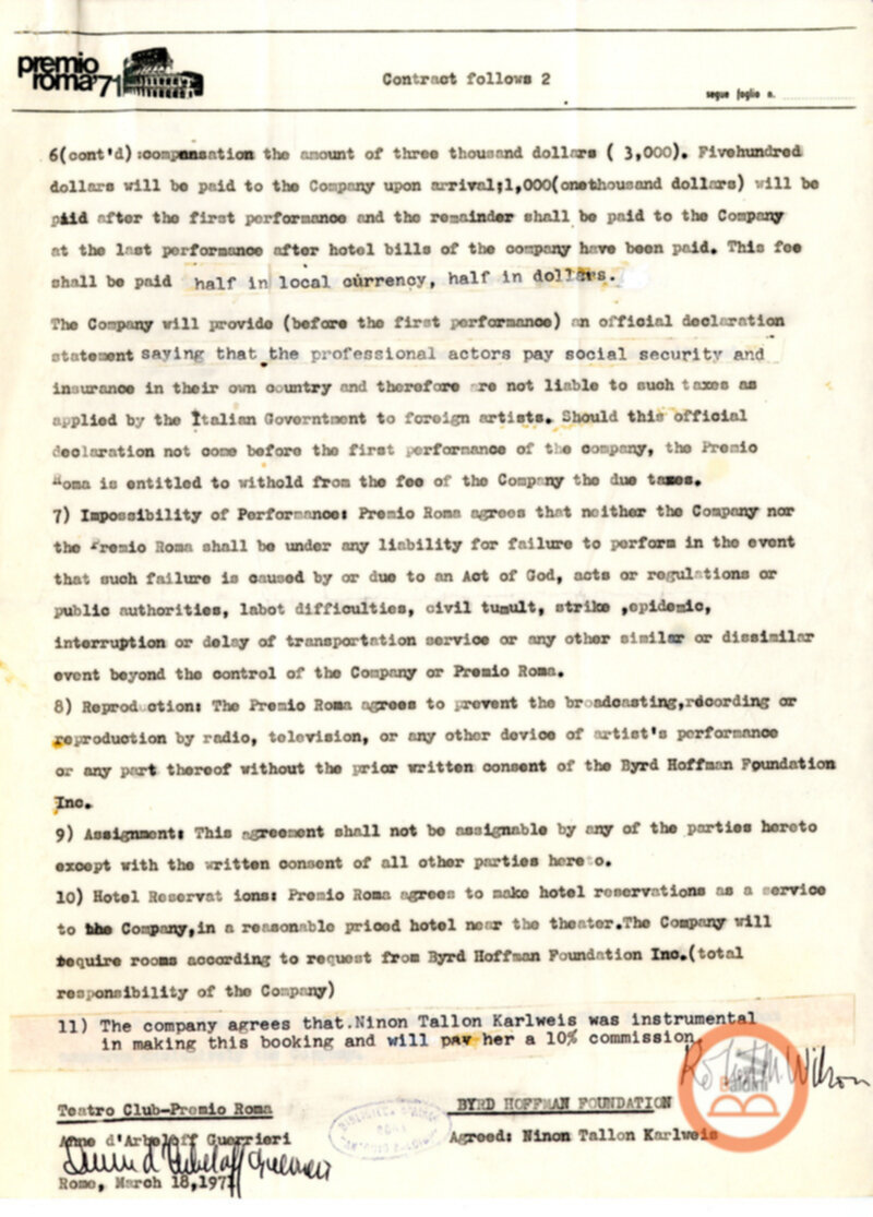 Deafman Glance - contratto