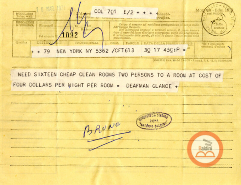 Deafman Glance - corrispondenza