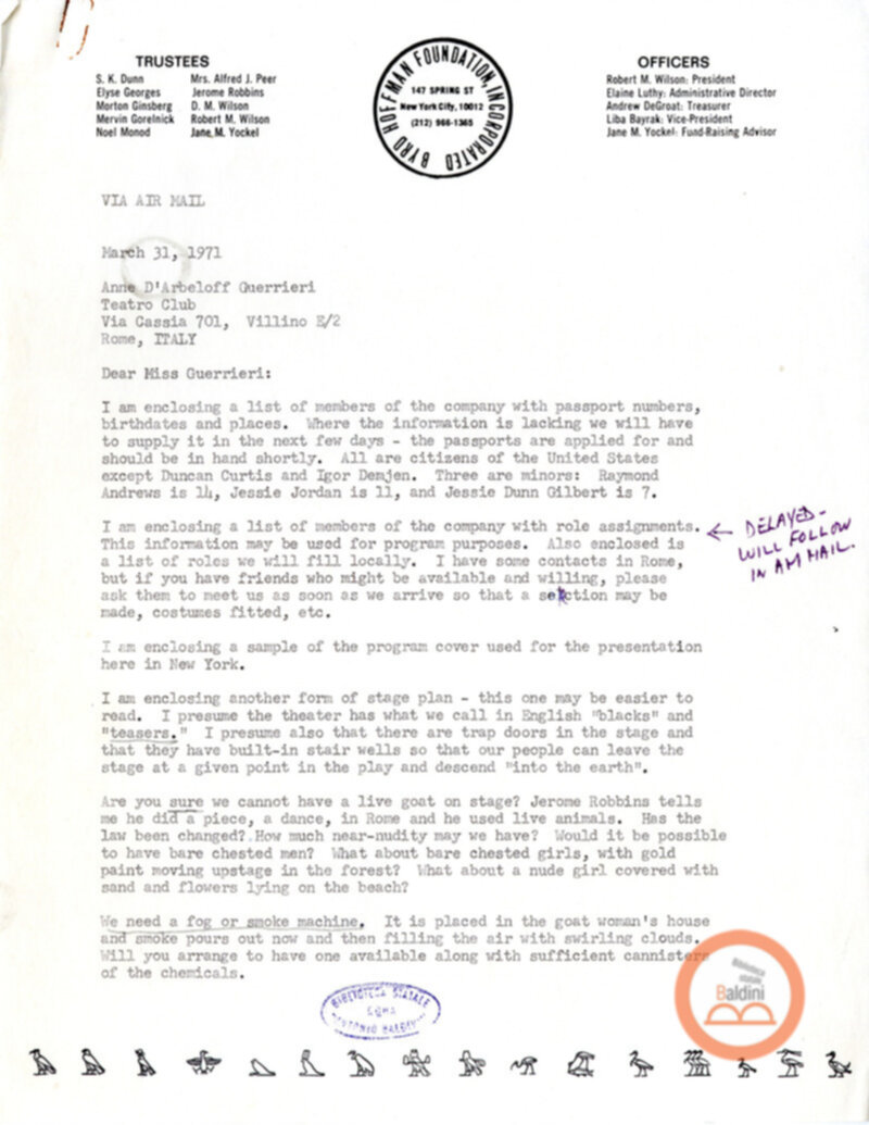 Deafman Glance - corrispondenza