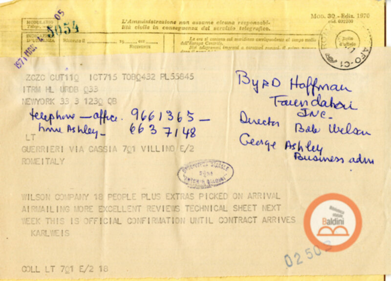 Premio Roma '71 - corrispondenza con Ninon Tallon Karlweis