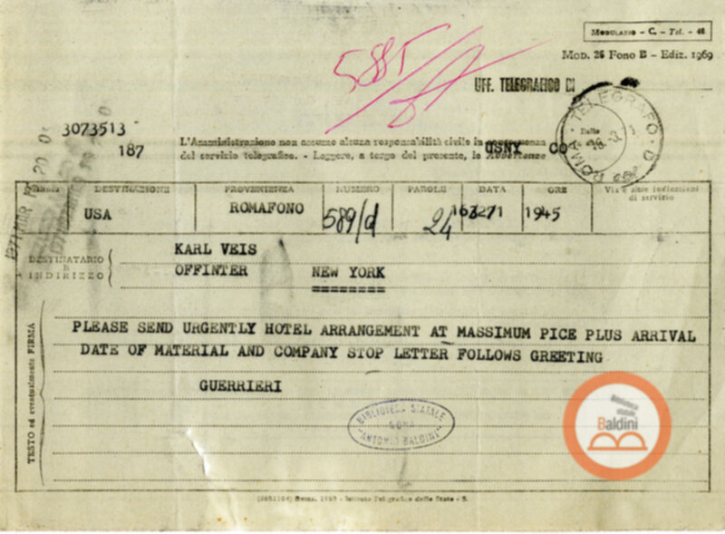 Premio Roma '71 - corrispondenza con Ninon Tallon Karlweis