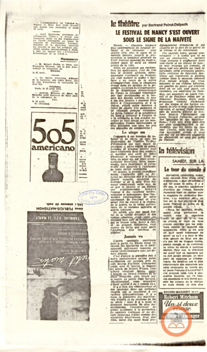 Premio Roma '71 - ritagli stampa