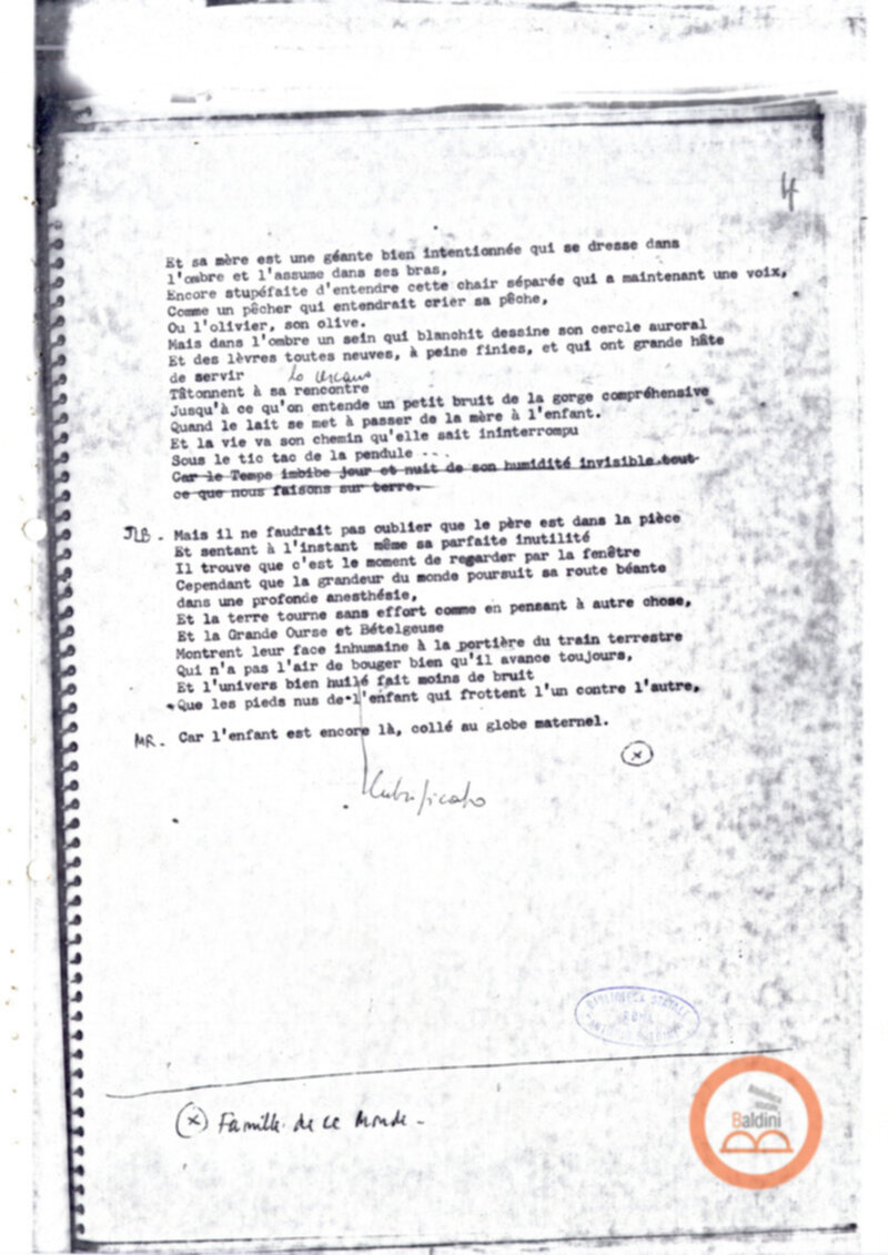 "La vie offerte - riproduzioni programma