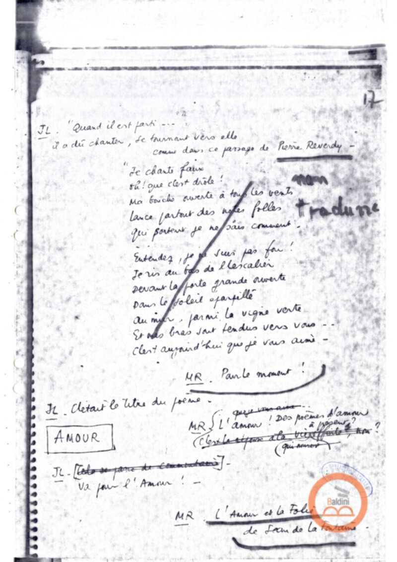 "La vie offerte - riproduzioni programma