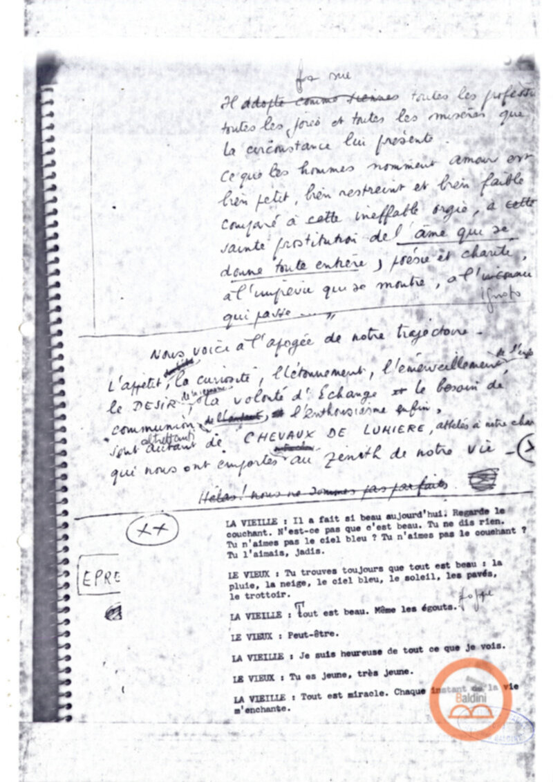 "La vie offerte - riproduzioni programma