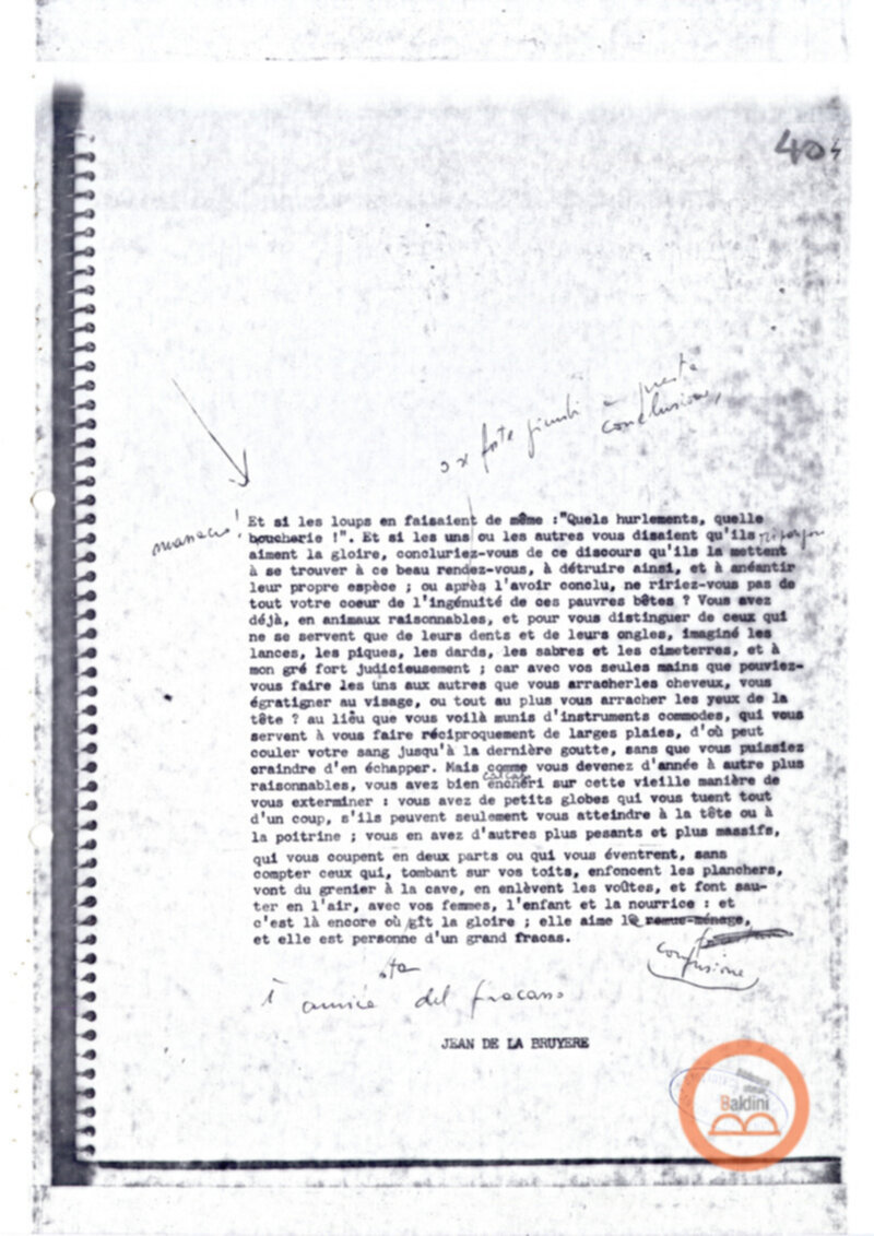 "La vie offerte - riproduzioni programma