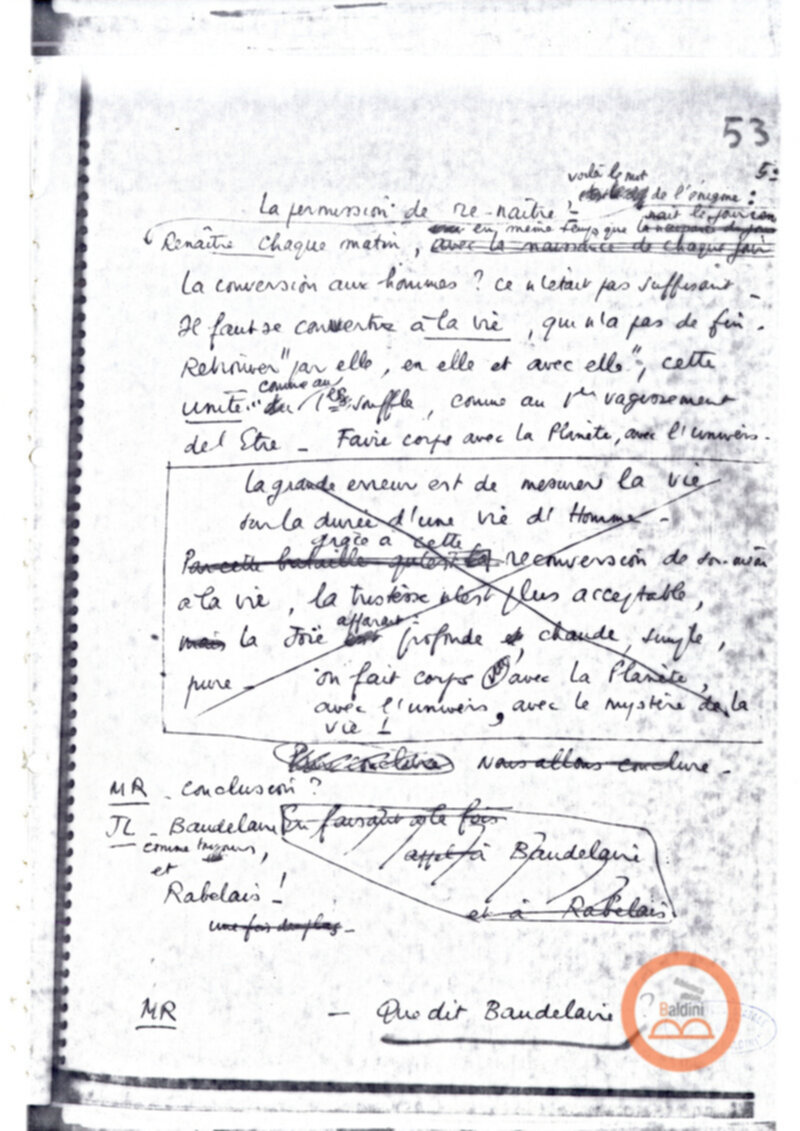 "La vie offerte - riproduzioni programma