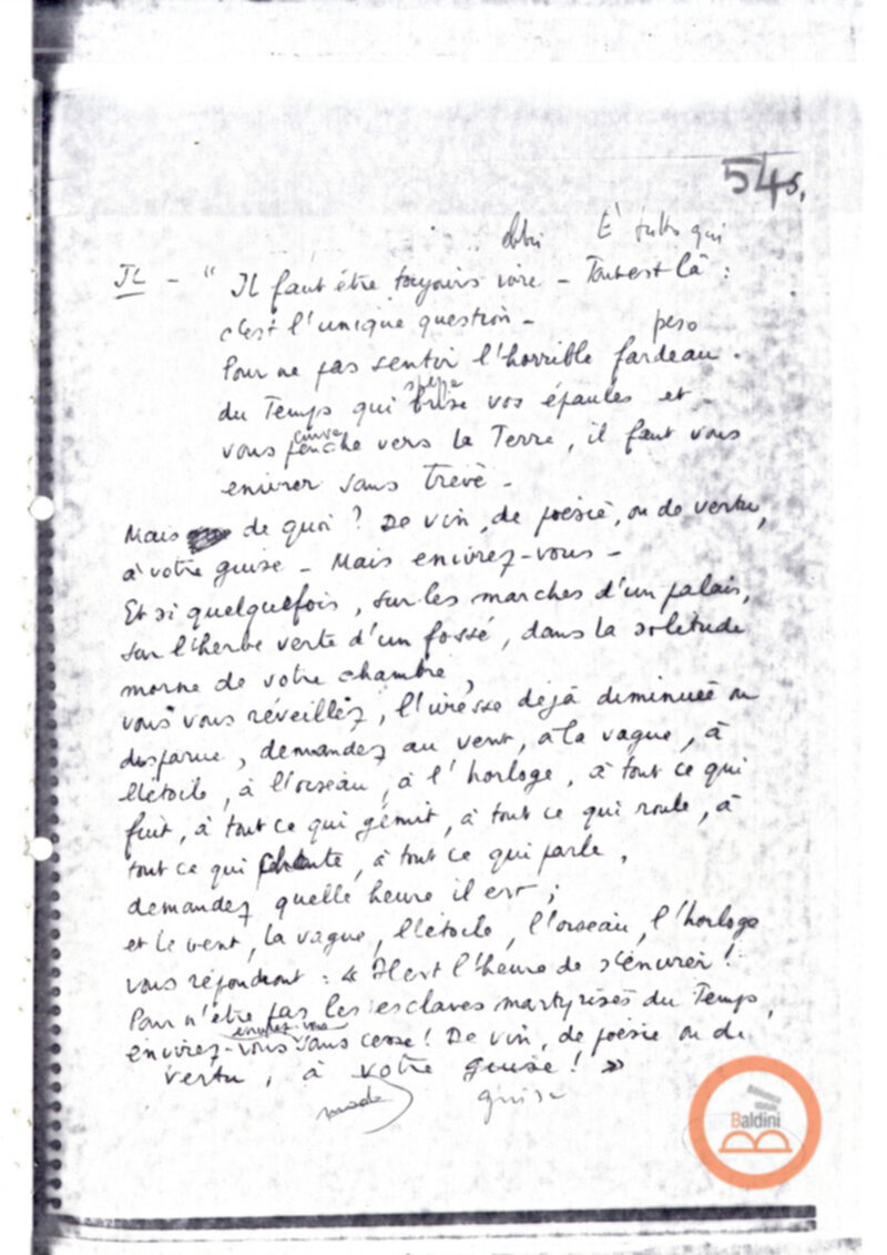 "La vie offerte - riproduzioni programma