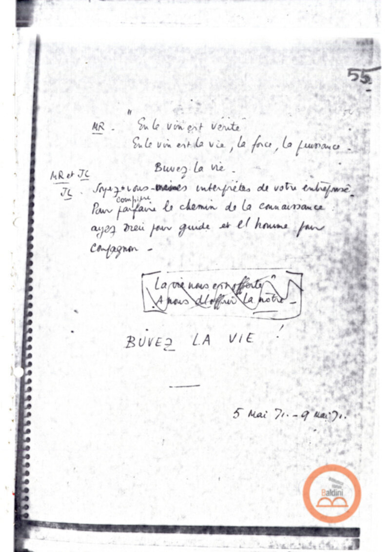 "La vie offerte - riproduzioni programma