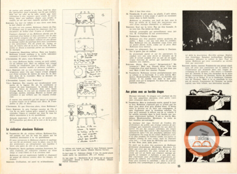 Gli ultimi giorni di solitudine di Robinson Crusoe del Grand Magic Circus - programma