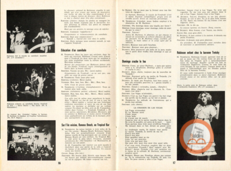 Gli ultimi giorni di solitudine di Robinson Crusoe del Grand Magic Circus - programma