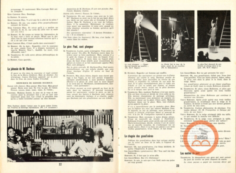 Gli ultimi giorni di solitudine di Robinson Crusoe del Grand Magic Circus - programma