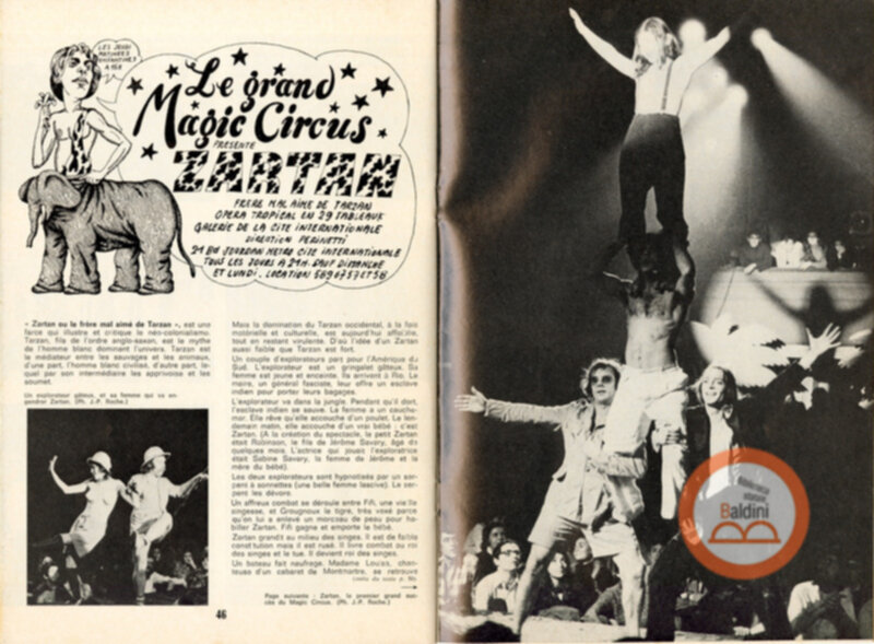 Gli ultimi giorni di solitudine di Robinson Crusoe del Grand Magic Circus - programma