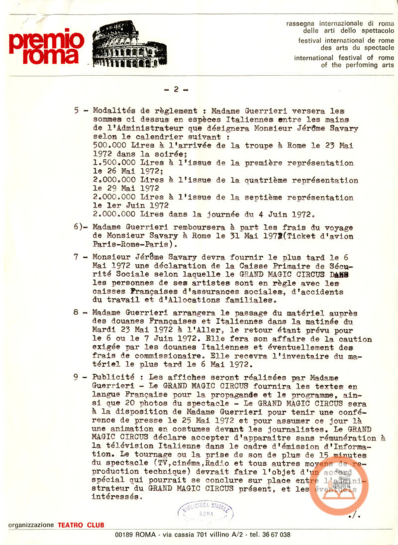 Gli ultimi giorni di solitudine di Robinson Crusoe - corrispondenza e stipule contrattuali