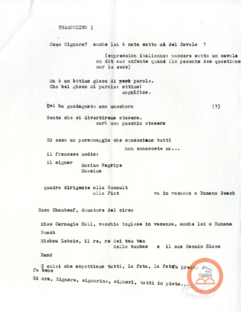 Grand Magic Circus - scaletta spettacolo