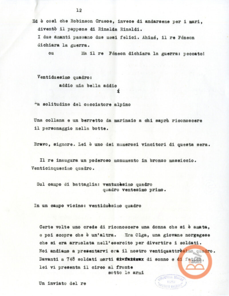 Grand Magic Circus - scaletta spettacolo