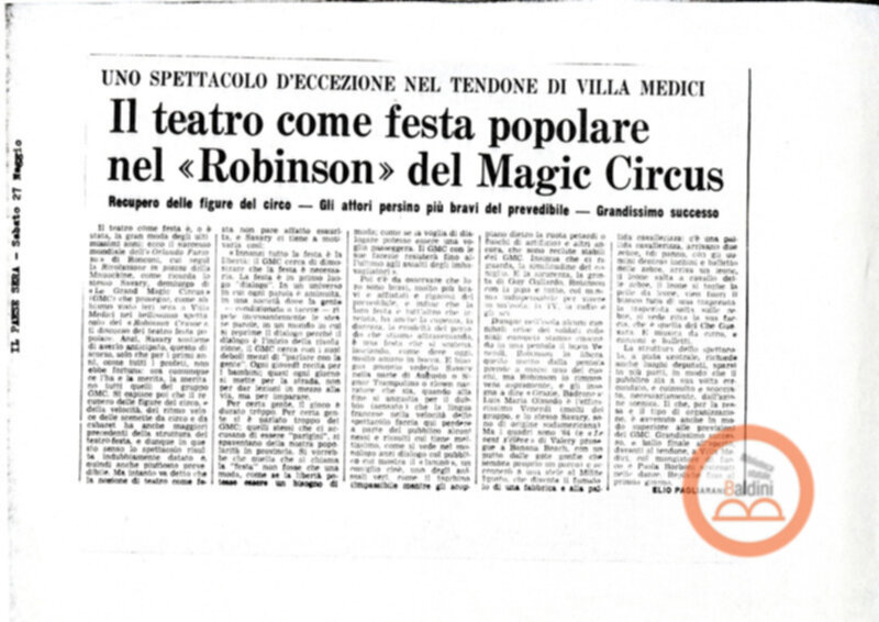 Gli ultimi giorni di solitudine di Robinson Crusoe - rassegna stampa