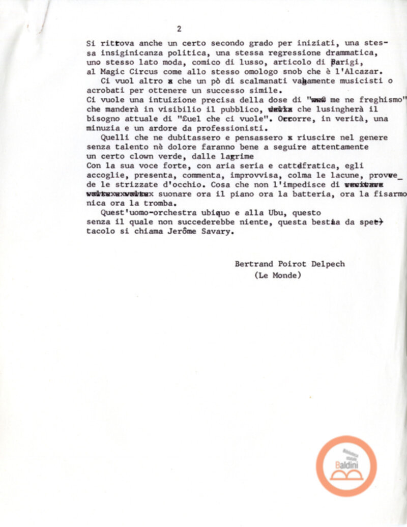 Traduzione articolo "Il fenomeno del Grand Magic Circus "