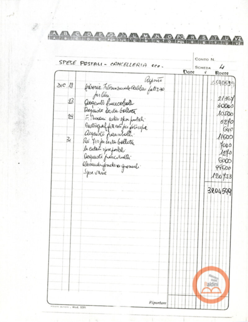 Teatro Club 1975 - spese sostenute