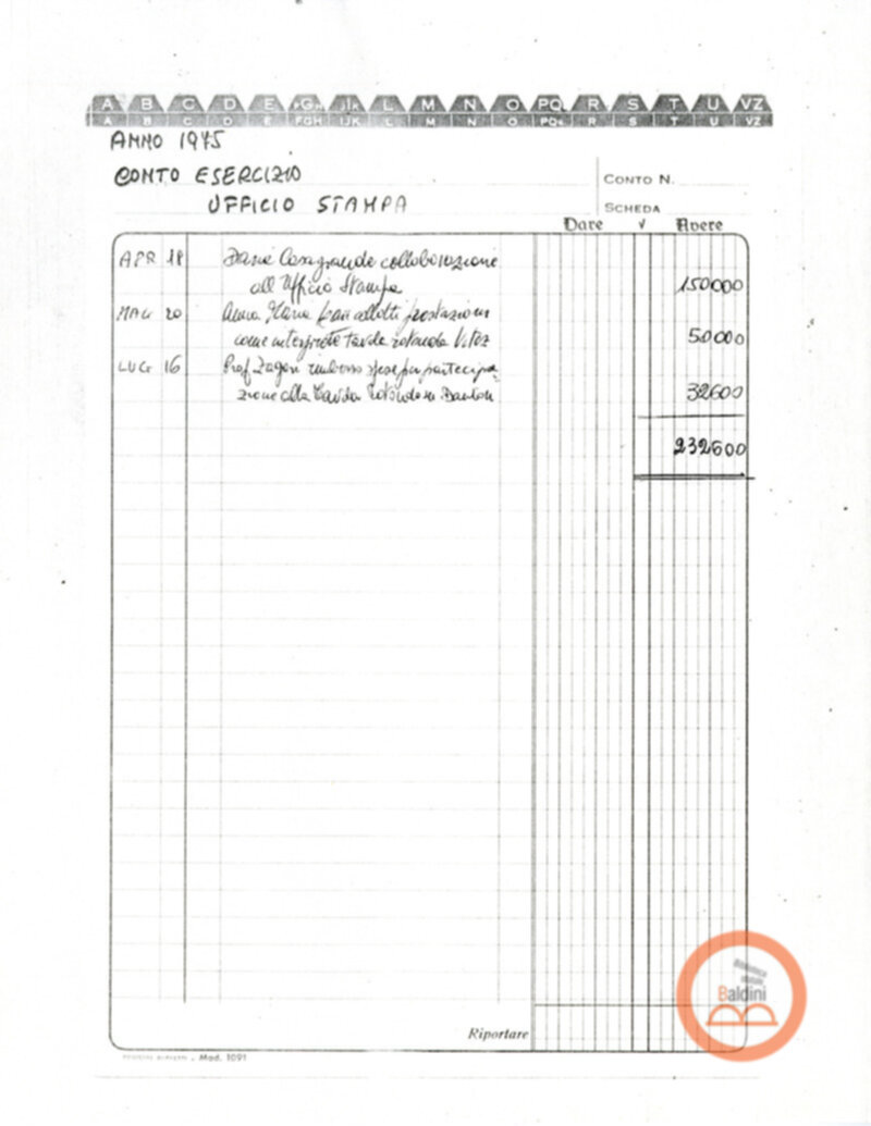 Teatro Club 1975 - spese sostenute