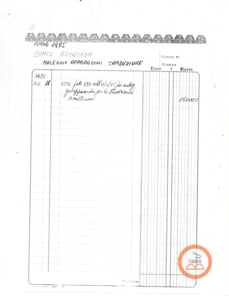 Teatro Club 1975 - spese sostenute