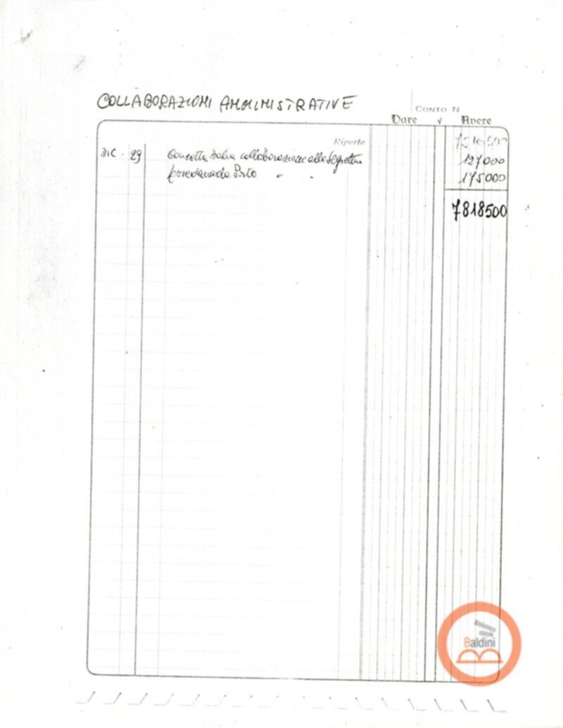 Teatro Club 1975 - spese sostenute