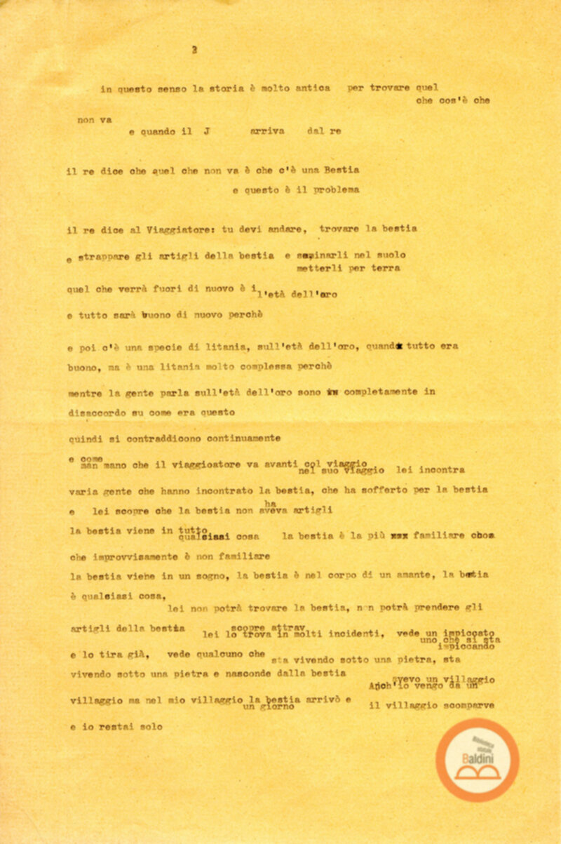 Workshop di Joe Chaikin