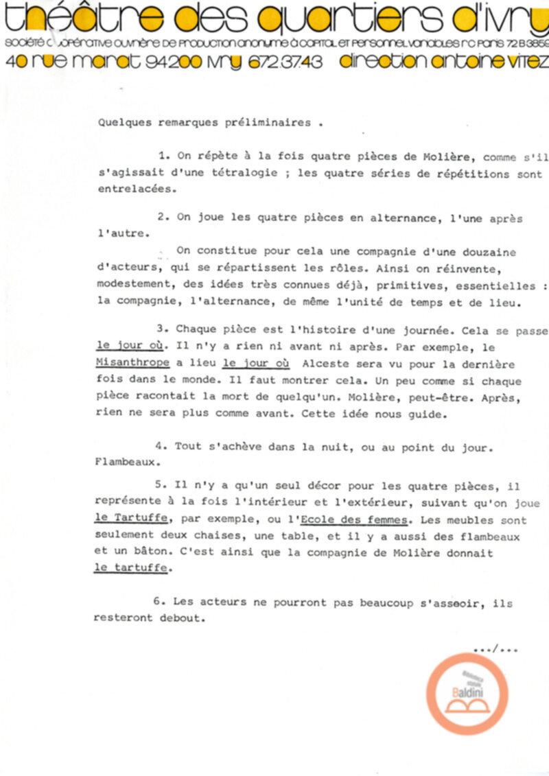 La tetralogia di Molier