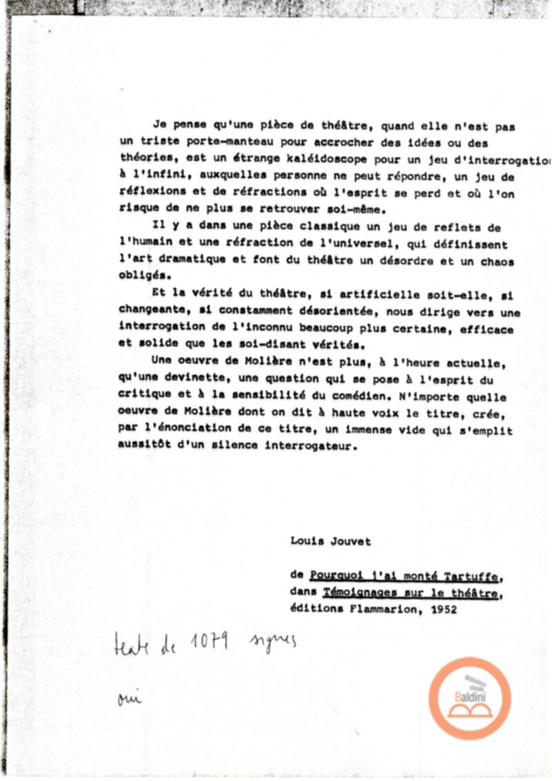 La tetralogia di Molier