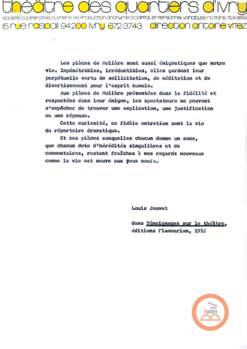 La tetralogia di Molier