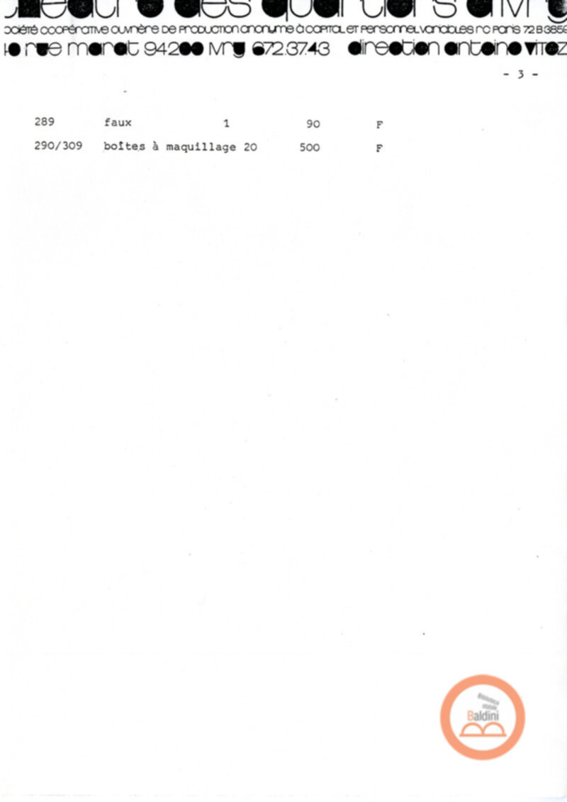 La tetralogia di Molier - messa in scena dello spettacolo