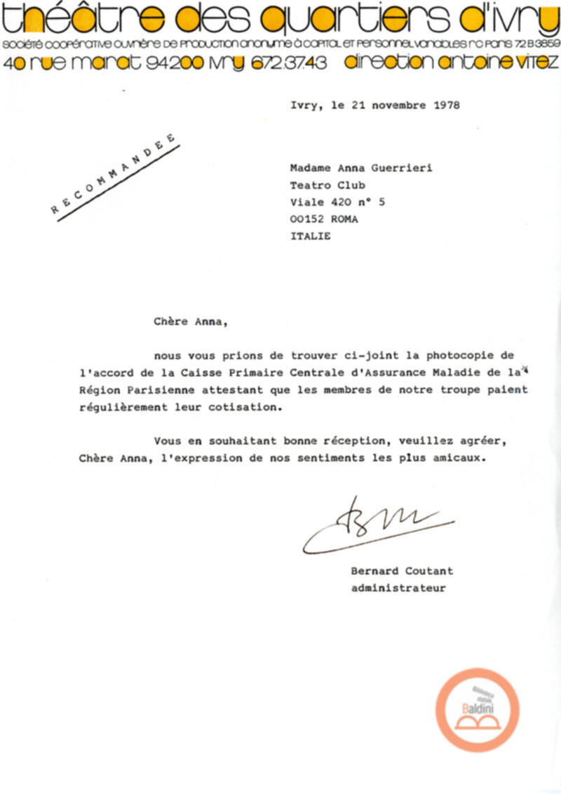 La tetralogia di Molier - corrispondenza