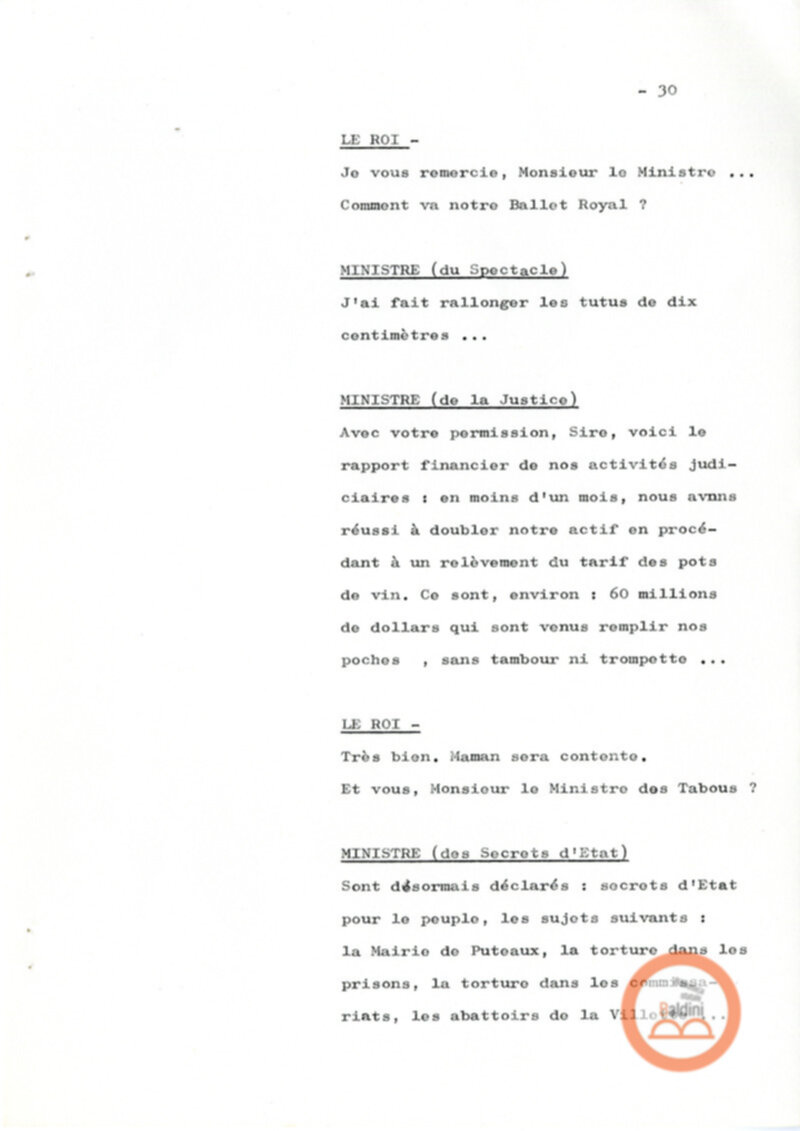 Un film d'aventure d'amor - copione