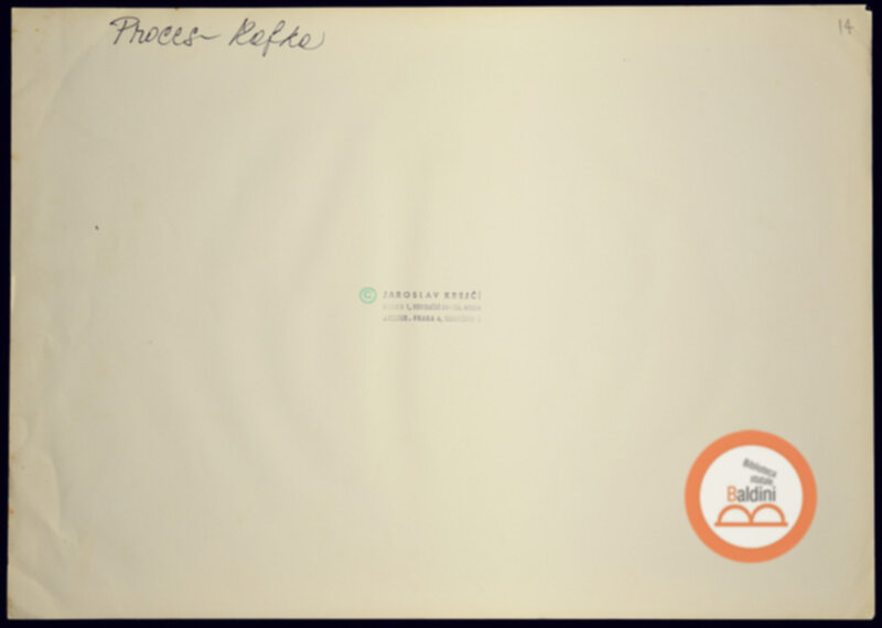 Immagine di Le Procès, Kafka, verso